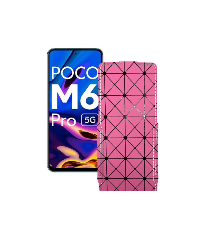 Чохол-флип з екошкіри для телефону Xiaomi Poco M6 Pro 5G