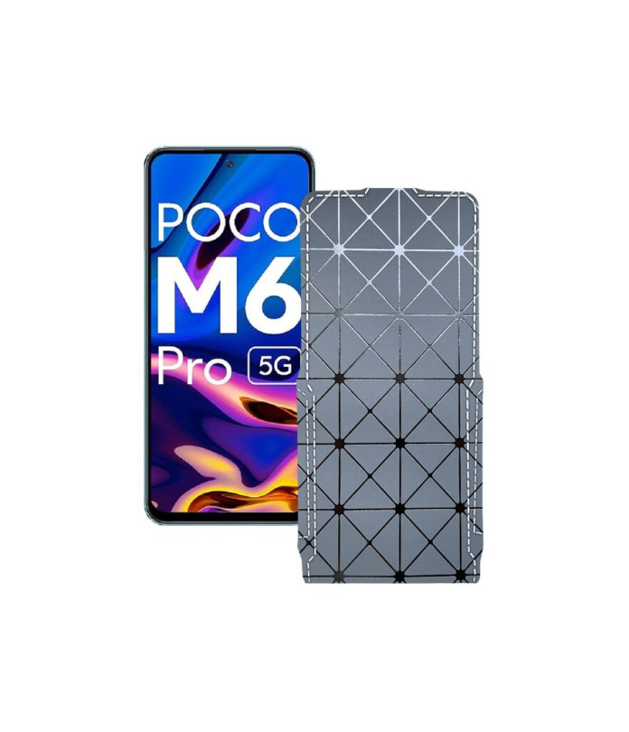 Чохол-флип з екошкіри для телефону Xiaomi Poco M6 Pro 5G