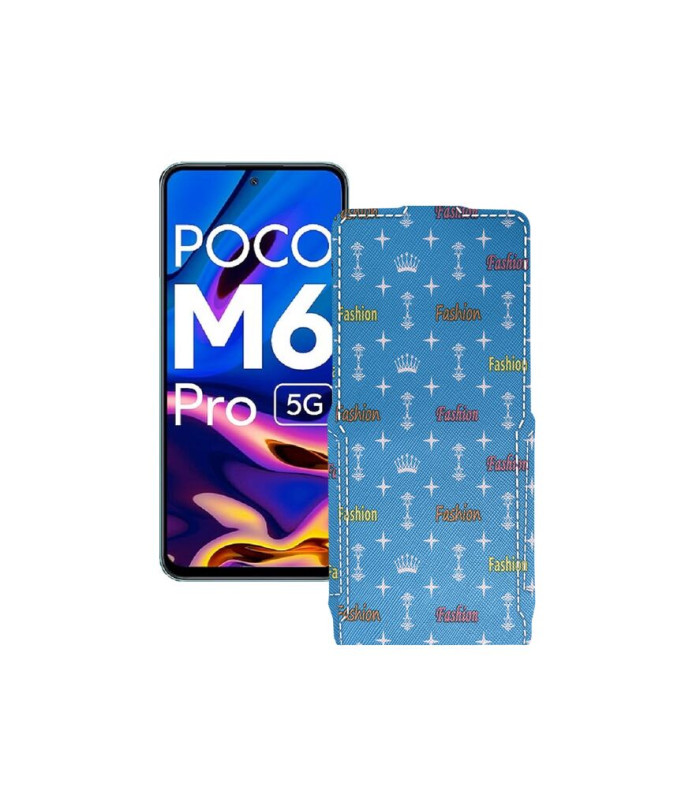 Чохол-флип з екошкіри для телефону Xiaomi Poco M6 Pro 5G