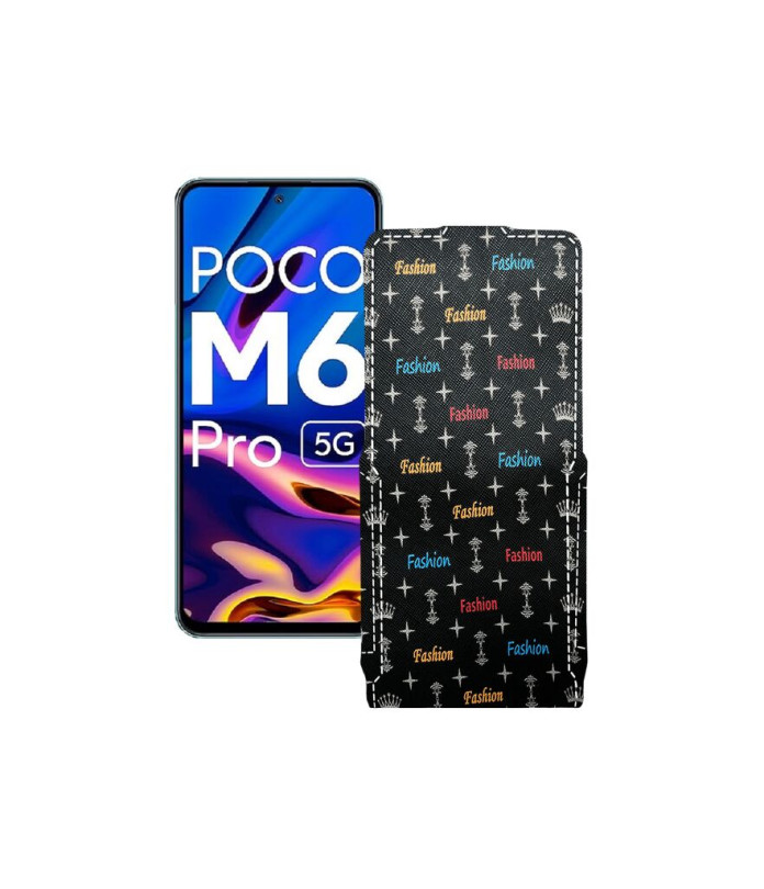 Чохол-флип з екошкіри для телефону Xiaomi Poco M6 Pro 5G