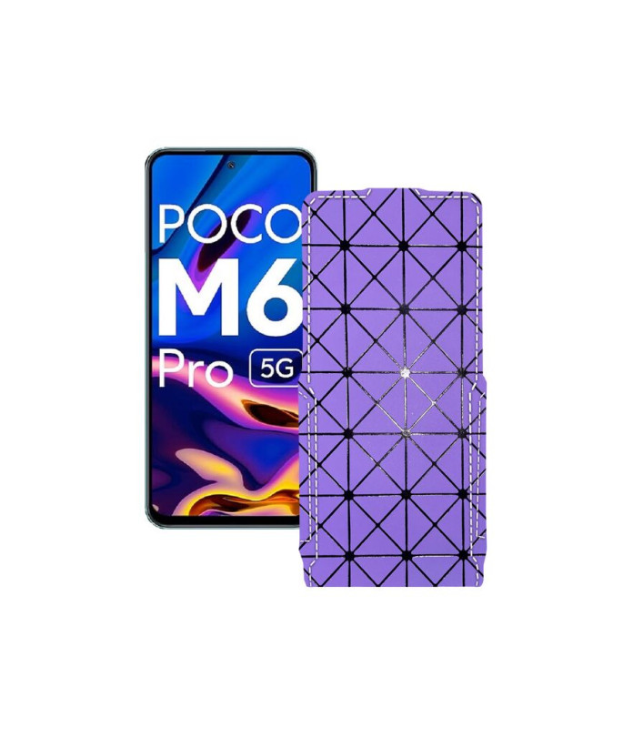 Чохол-флип з екошкіри для телефону Xiaomi Poco M6 Pro 5G