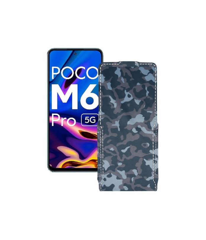 Чохол-флип з екошкіри для телефону Xiaomi Poco M6 Pro 5G