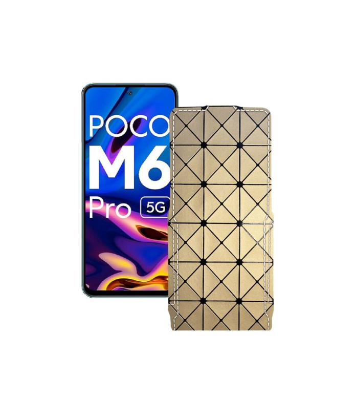 Чохол-флип з екошкіри для телефону Xiaomi Poco M6 Pro 5G