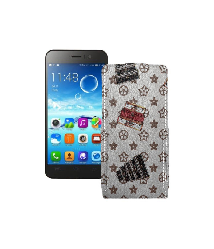 Чохол-флип з екошкіри для телефону JiaYu G4s (G4)