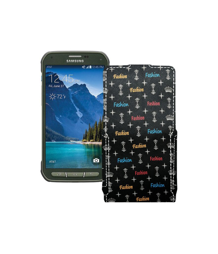 Чохол-флип з екошкіри для телефону Samsung Galaxy S5 Active (G870)