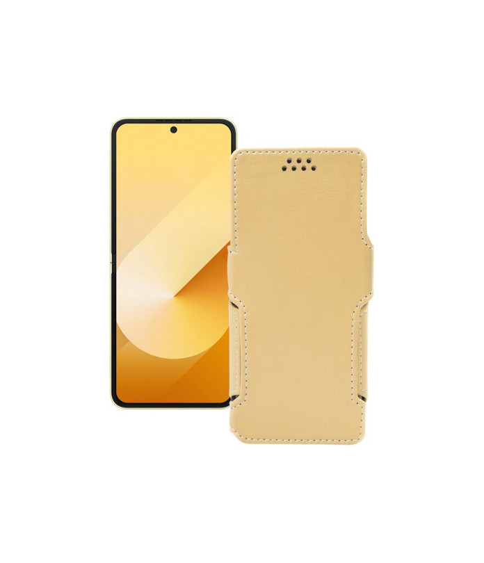Чохол-книжка з екошкіри для телефону Samsung Galaxy Z Flip 6 (SM-F741)
