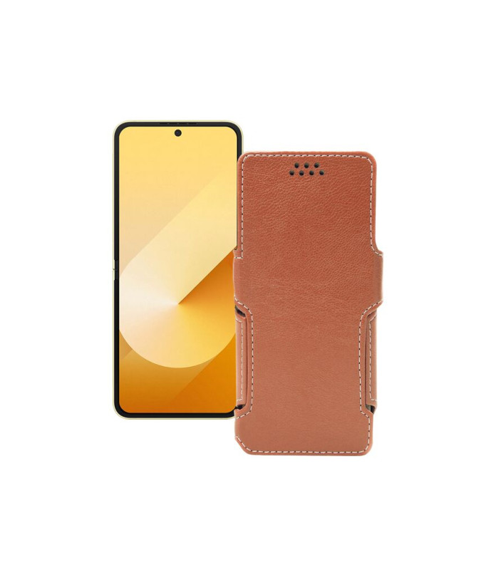 Чохол-книжка з екошкіри для телефону Samsung Galaxy Z Flip 6 (SM-F741)