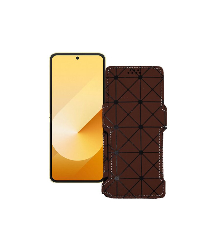 Чохол-книжка з екошкіри для телефону Samsung Galaxy Z Flip 6 (SM-F741)