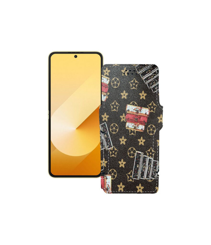 Чохол-книжка з екошкіри для телефону Samsung Galaxy Z Flip 6 (SM-F741)