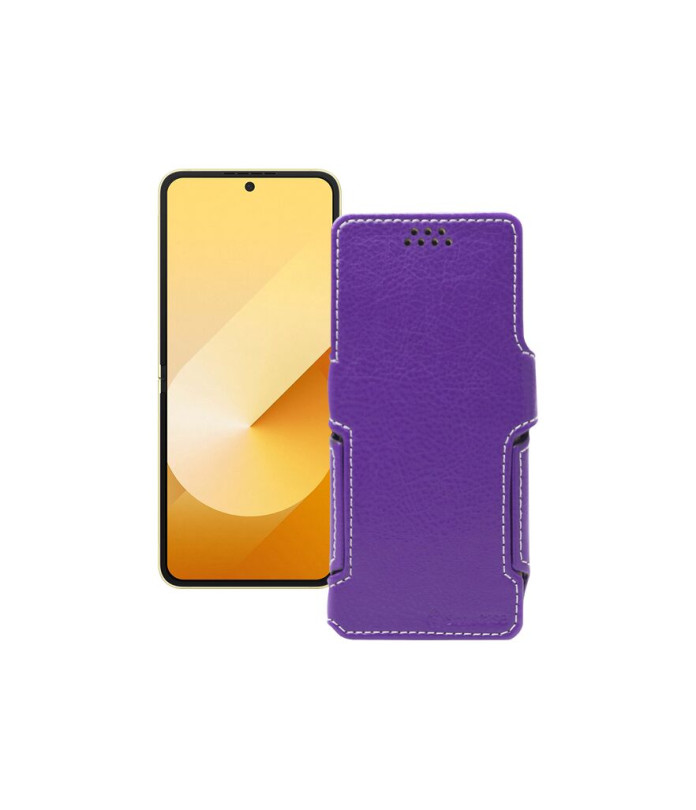 Чохол-книжка з екошкіри для телефону Samsung Galaxy Z Flip 6 (SM-F741)