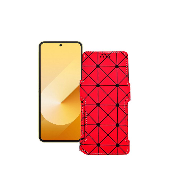 Чохол-книжка з екошкіри для телефону Samsung Galaxy Z Flip 6 (SM-F741)