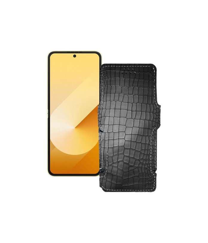 Чохол-книжка з екошкіри для телефону Samsung Galaxy Z Flip 6 (SM-F741)