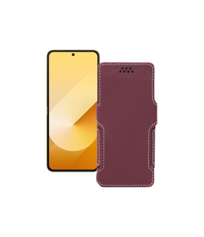 Чохол-книжка з екошкіри для телефону Samsung Galaxy Z Flip 6 (SM-F741)