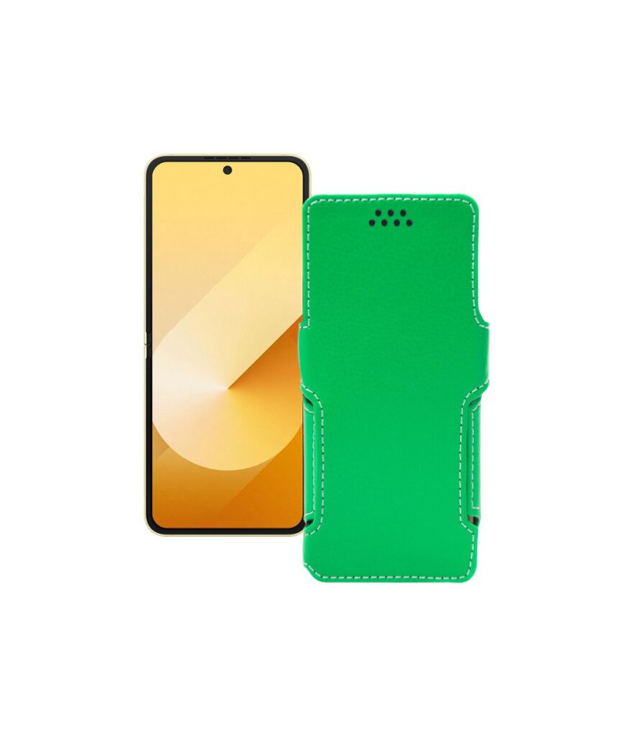 Чохол-книжка з екошкіри для телефону Samsung Galaxy Z Flip 6 (SM-F741)