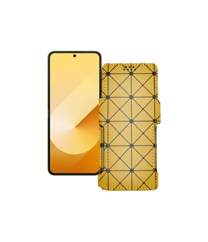 Чохол-книжка з екошкіри для телефону Samsung Galaxy Z Flip 6 (SM-F741)