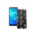 Чохол-флип з екошкіри для телефону Huawei Y5 Prime