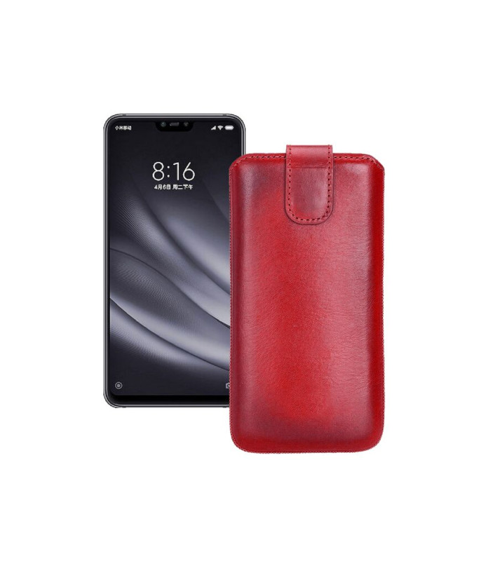 Витяжка з екошкіри для телефону Xiaomi Mi 8 Lite