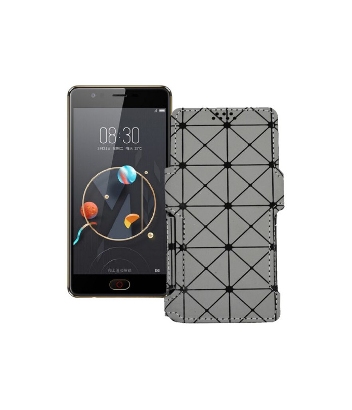 Чохол-книжка з екошкіри для телефону ZTE Nubia M2 lite