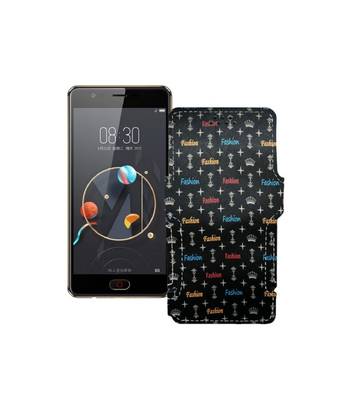 Чохол-книжка з екошкіри для телефону ZTE Nubia M2 lite