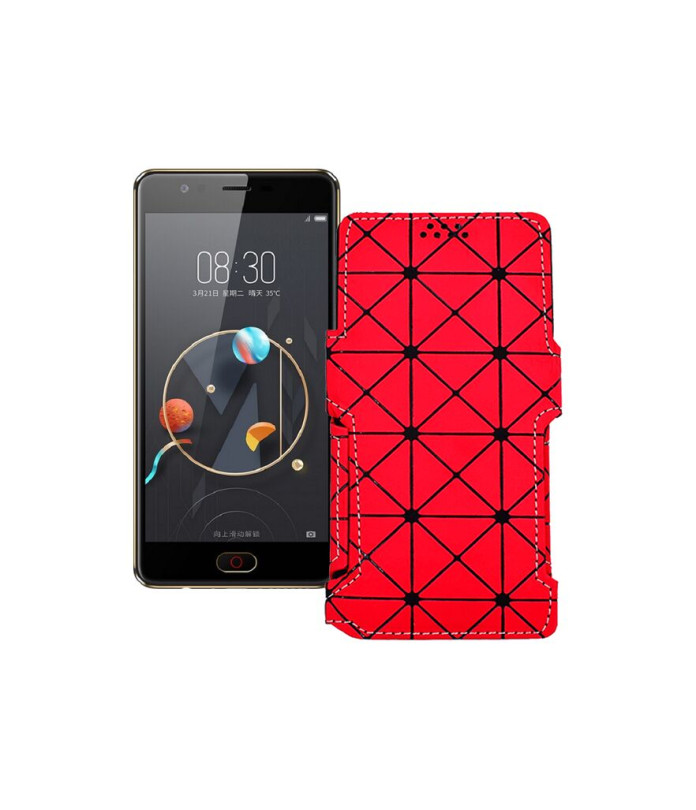 Чохол-книжка з екошкіри для телефону ZTE Nubia M2 lite