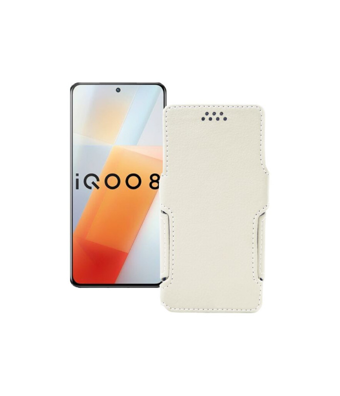 Чохол-книжка з екошкіри для телефону Vivo iQOO 8