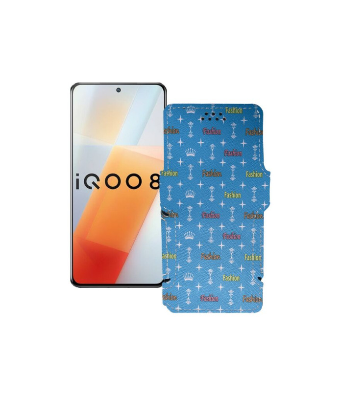 Чохол-книжка з екошкіри для телефону Vivo iQOO 8