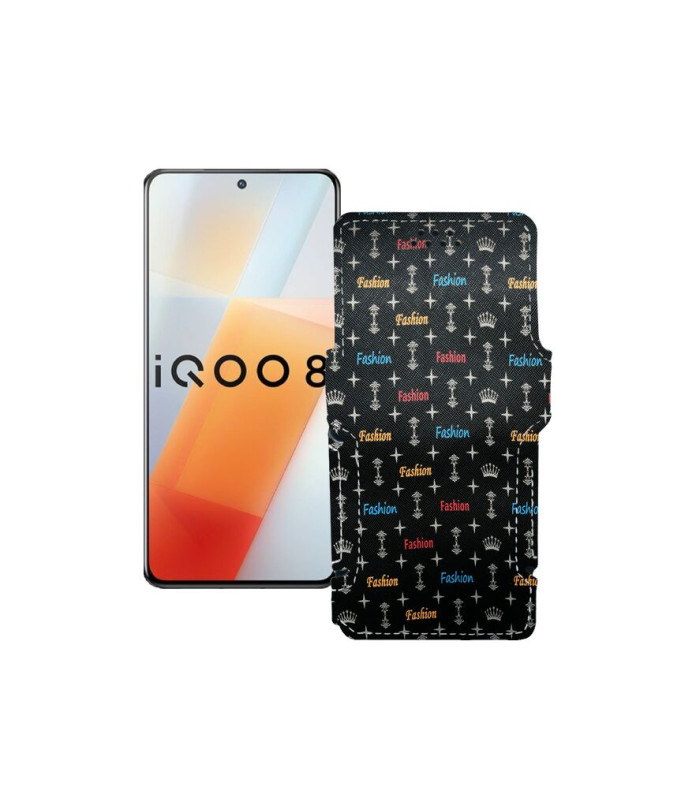 Чохол-книжка з екошкіри для телефону Vivo iQOO 8