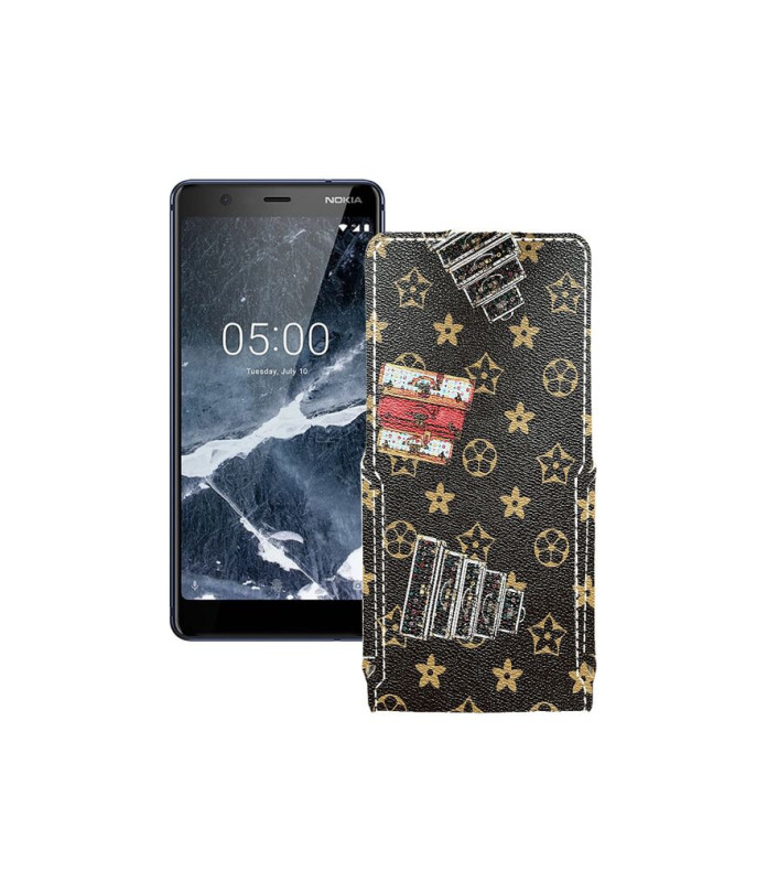 Чохол-флип з екошкіри для телефону Nokia 5.1