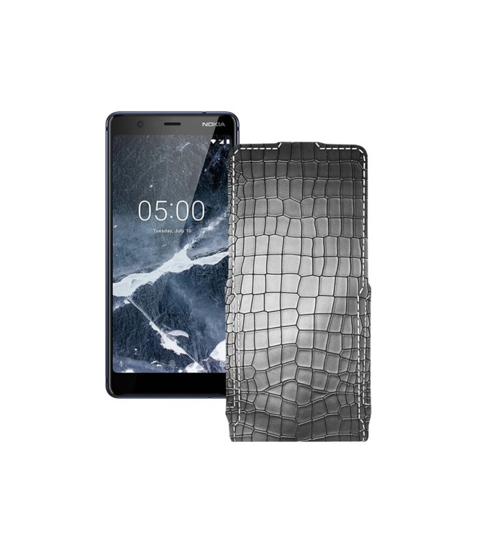 Чохол-флип з екошкіри для телефону Nokia 5.1