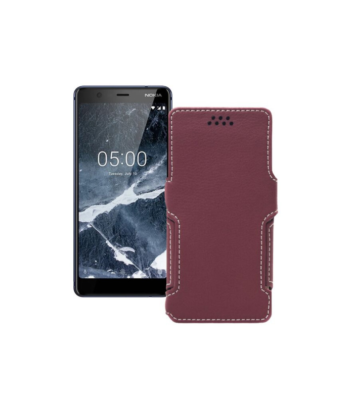 Чохол-книжка з екошкіри для телефону Nokia 5.1