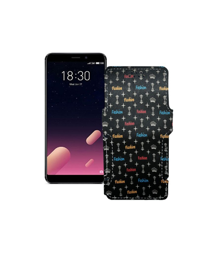 Чохол-книжка з екошкіри для телефону Meizu M6s