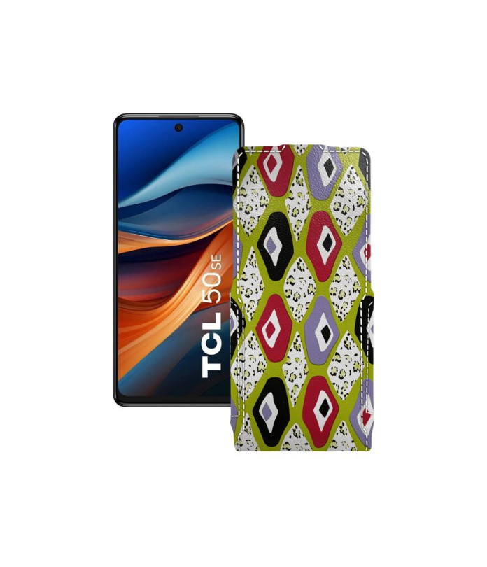 Чохол-флип з екошкіри для телефону TCL 50 SE