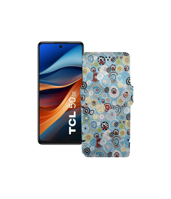 Чохол-книжка з екошкіри для телефону TCL 50 SE