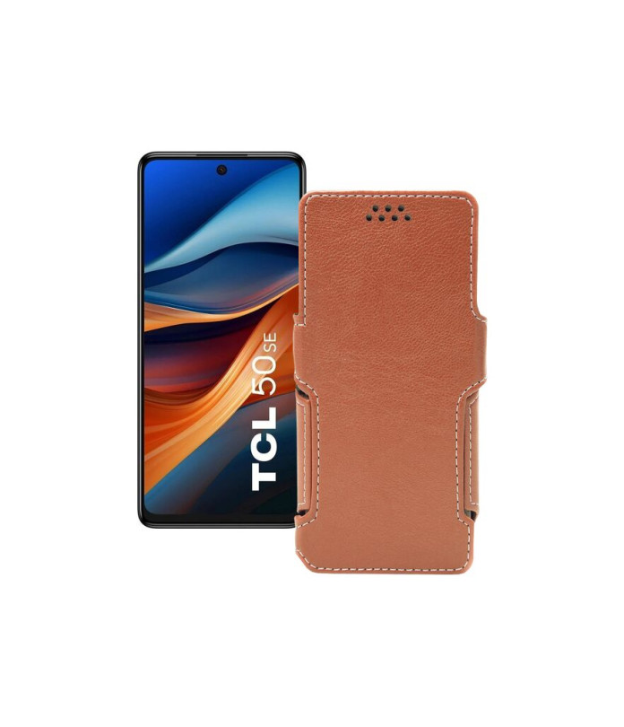 Чохол-книжка з екошкіри для телефону TCL 50 SE