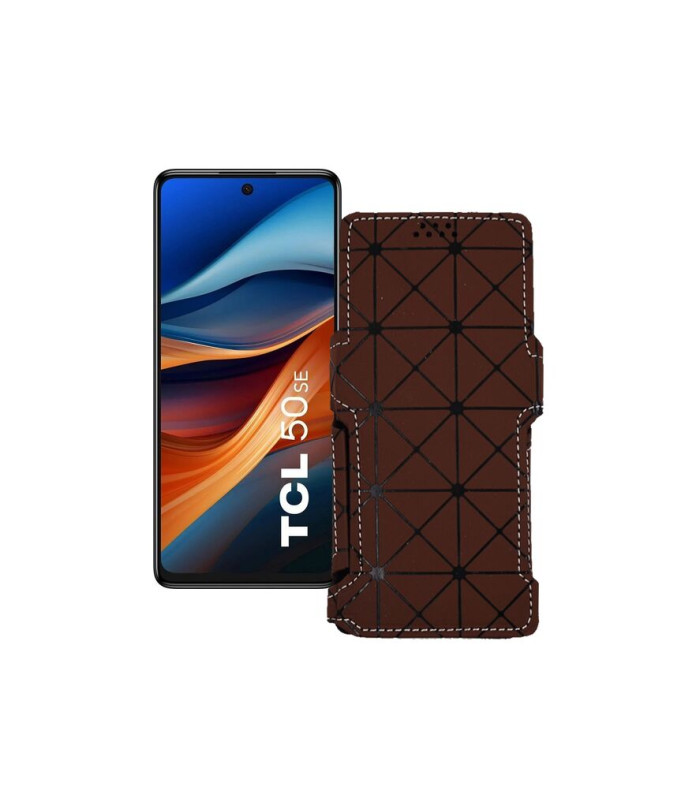 Чохол-книжка з екошкіри для телефону TCL 50 SE