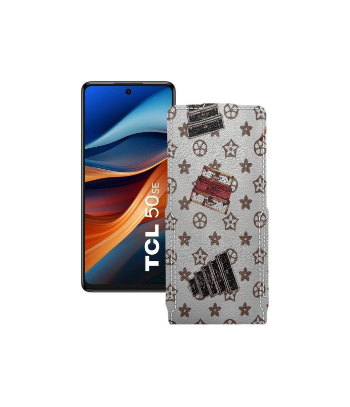 Чохол-флип з екошкіри для телефону TCL 50 SE
