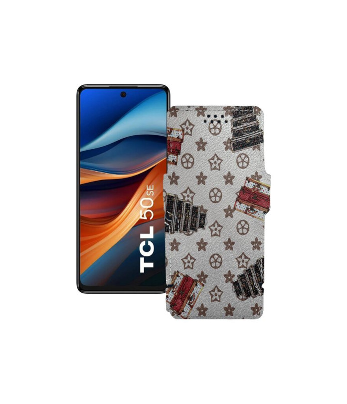 Чохол-книжка з екошкіри для телефону TCL 50 SE