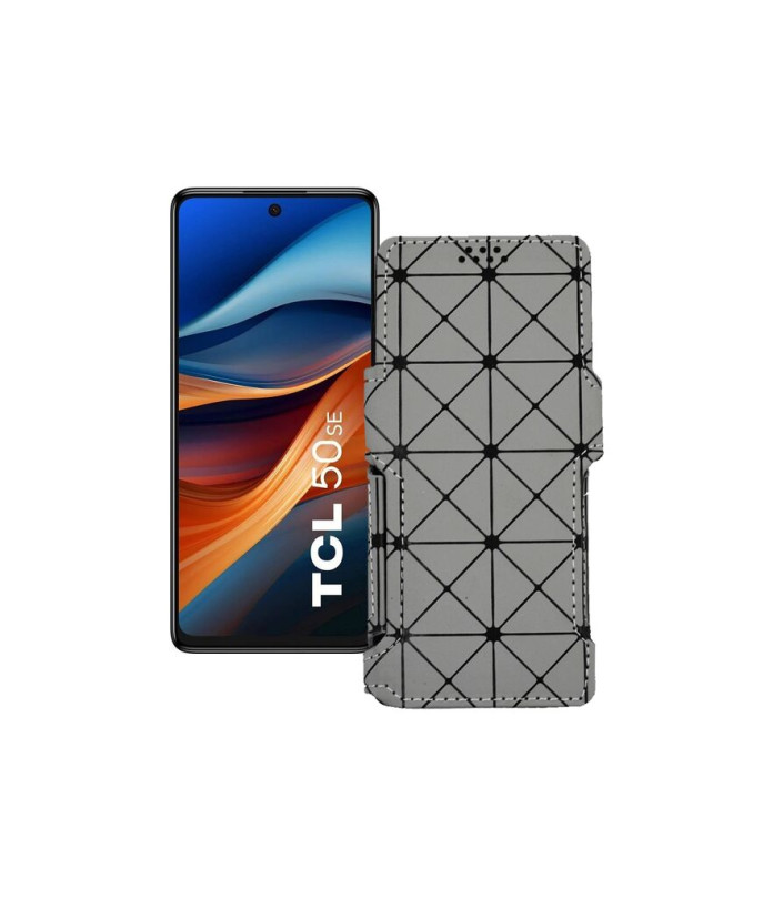 Чохол-книжка з екошкіри для телефону TCL 50 SE