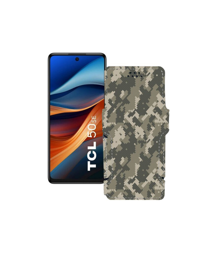 Чохол-книжка з екошкіри для телефону TCL 50 SE