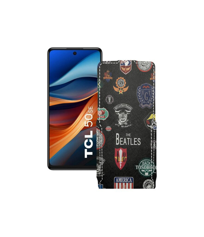 Чохол-флип з екошкіри для телефону TCL 50 SE