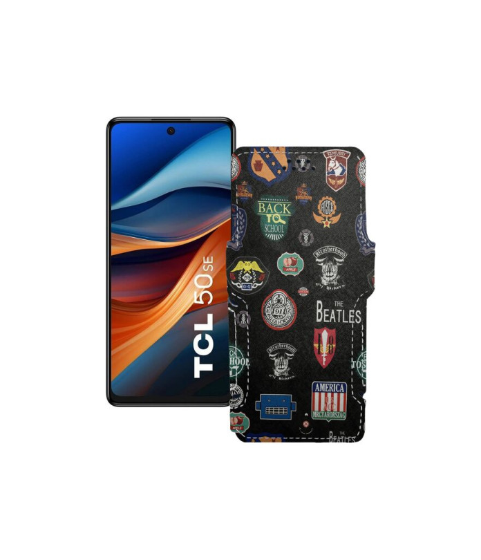 Чохол-книжка з екошкіри для телефону TCL 50 SE