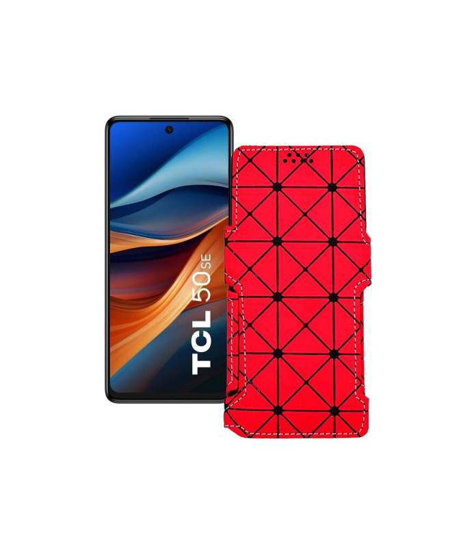 Чохол-книжка з екошкіри для телефону TCL 50 SE