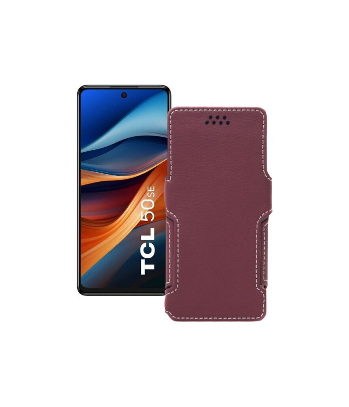 Чохол-книжка з екошкіри для телефону TCL 50 SE