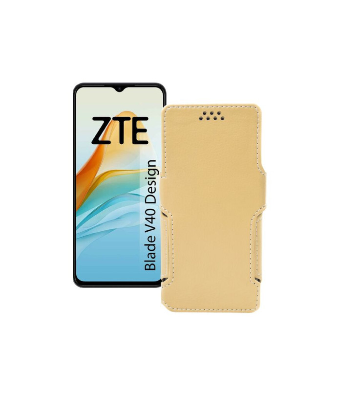 Чохол-книжка з екошкіри для телефону ZTE Blade V40 Design