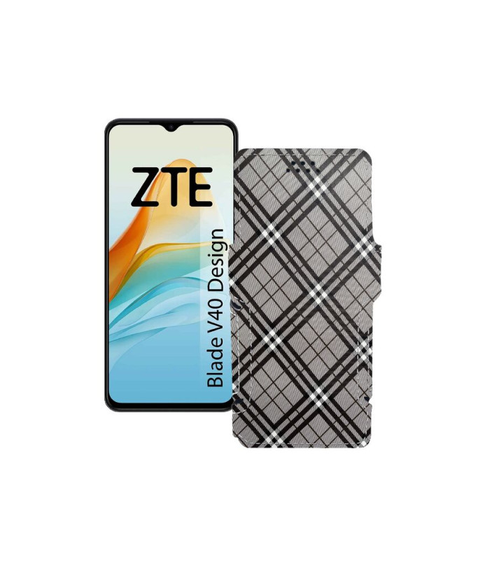 Чохол-книжка з екошкіри для телефону ZTE Blade V40 Design