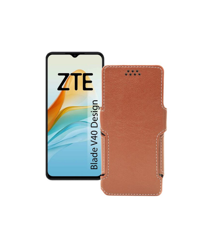 Чохол-книжка з екошкіри для телефону ZTE Blade V40 Design