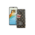 Чохол-флип з екошкіри для телефону ZTE Blade V40 Design