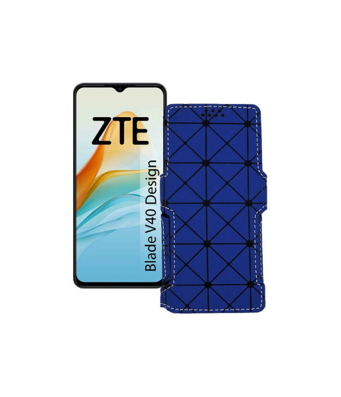 Чохол-книжка з екошкіри для телефону ZTE Blade V40 Design