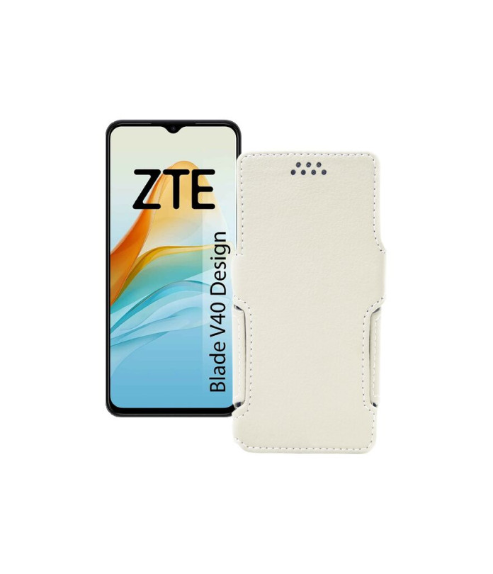 Чохол-книжка з екошкіри для телефону ZTE Blade V40 Design