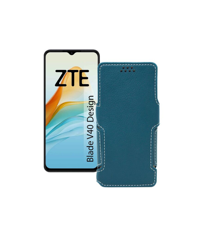 Чохол-книжка з екошкіри для телефону ZTE Blade V40 Design